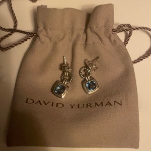 David Yurman blue topaz earrings